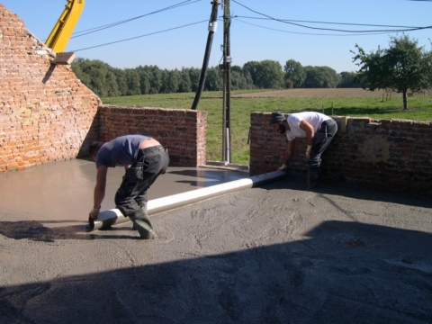 Ferraillage et béton sur voutes