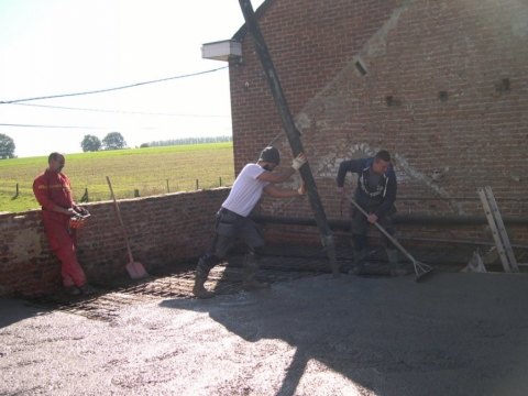 Ferraillage et béton sur voutes